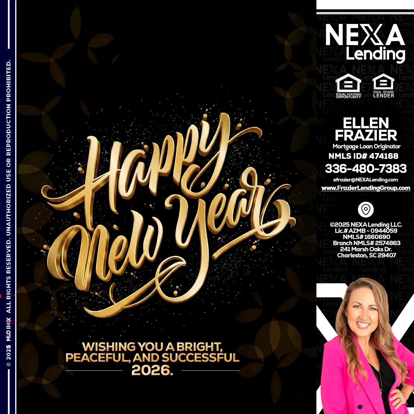 HAPPY NEW YEAR - Ellen Frazier -Mortgage Broker