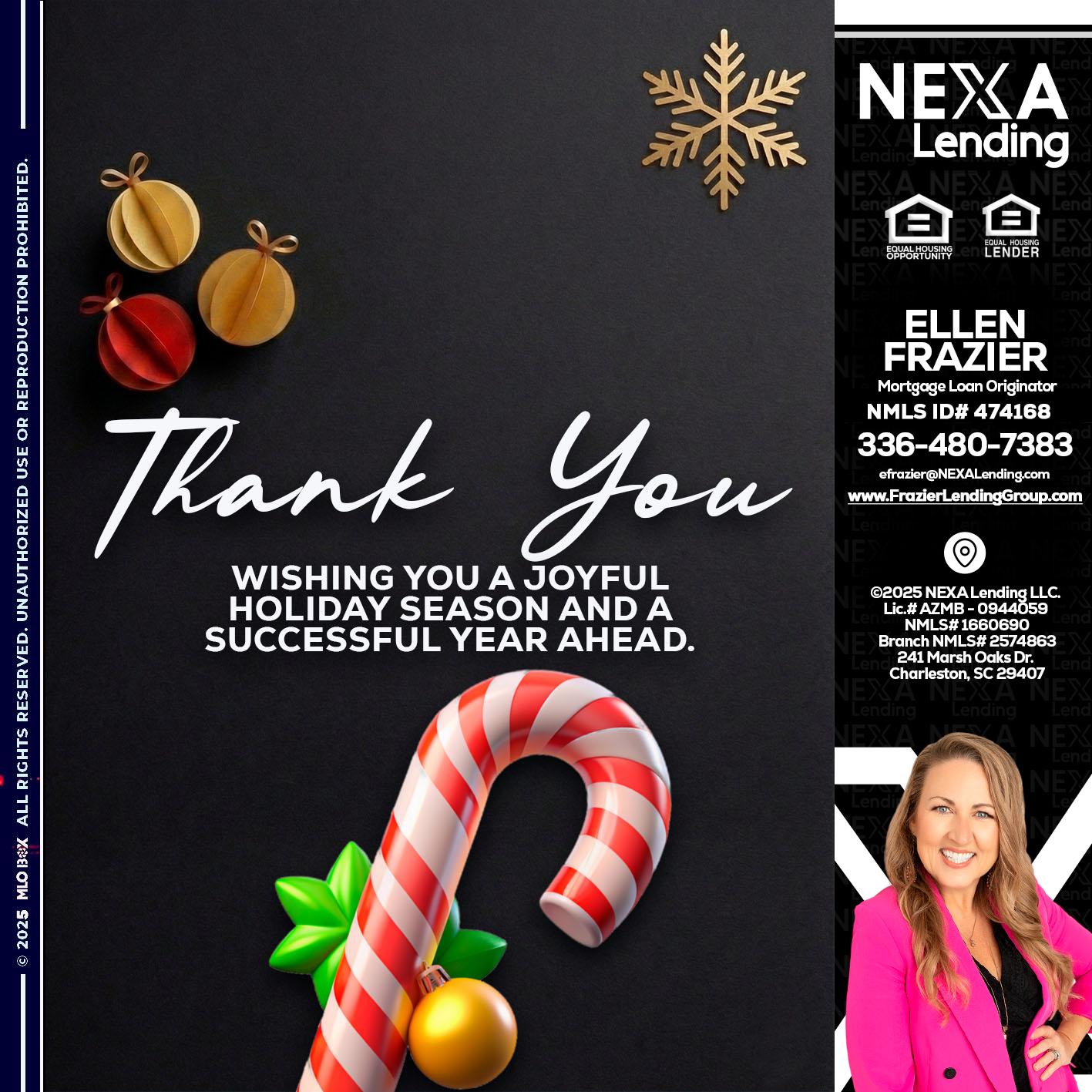 THANK YOU - Ellen Frazier -Mortgage Broker