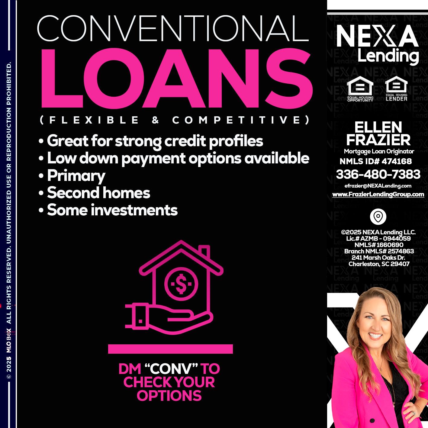 CONVENTIONAL LOANS - Ellen Frazier -Mortgage Broker