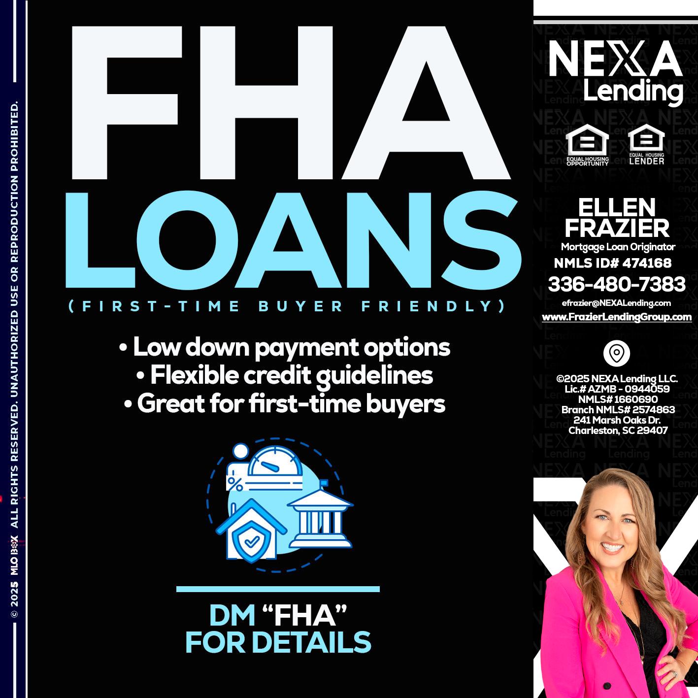 FHA LOANS - Ellen Frazier -Mortgage Broker