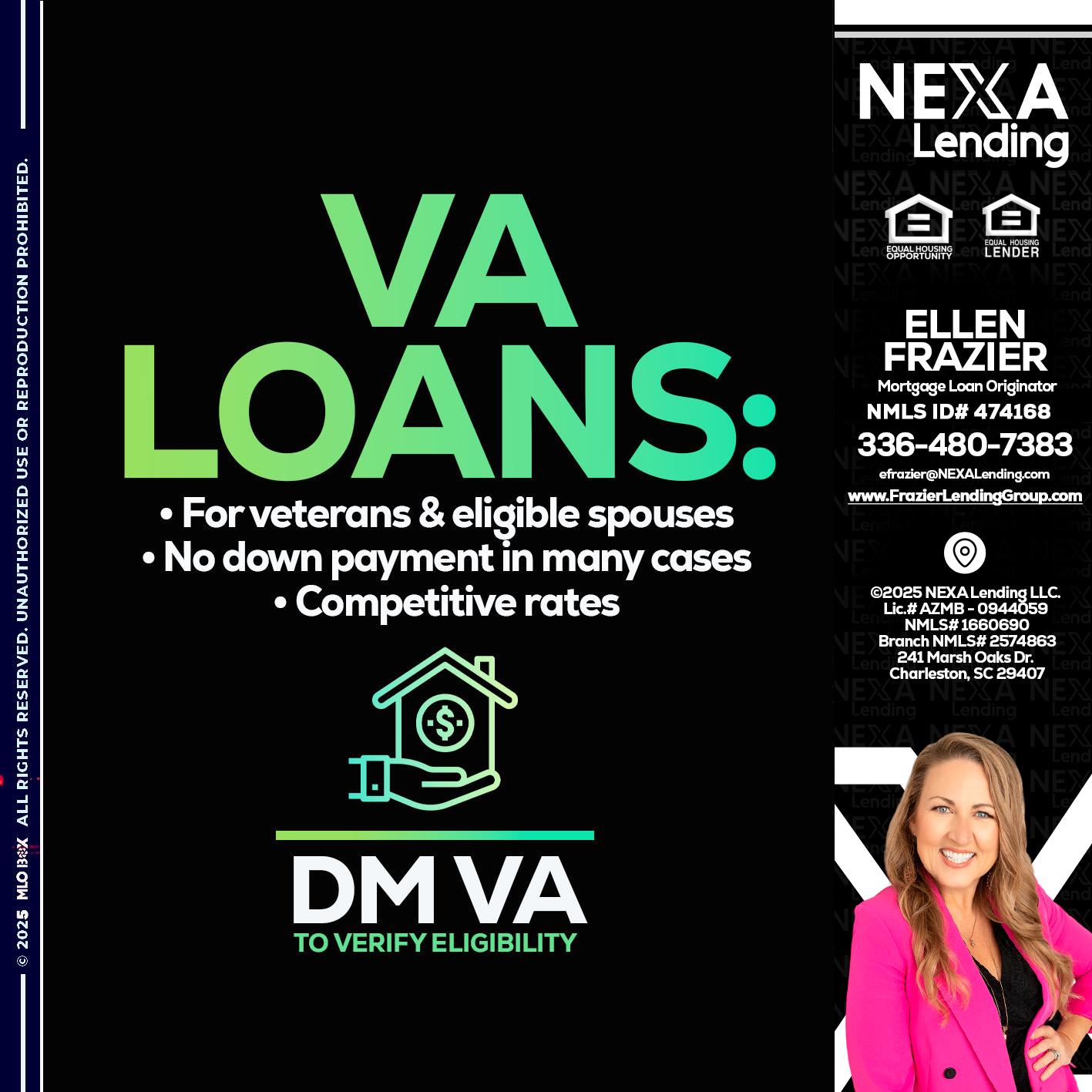 VA LOANS - Ellen Frazier -Mortgage Broker