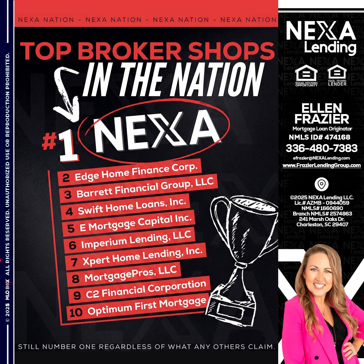 top broker - Ellen Frazier -Mortgage Broker