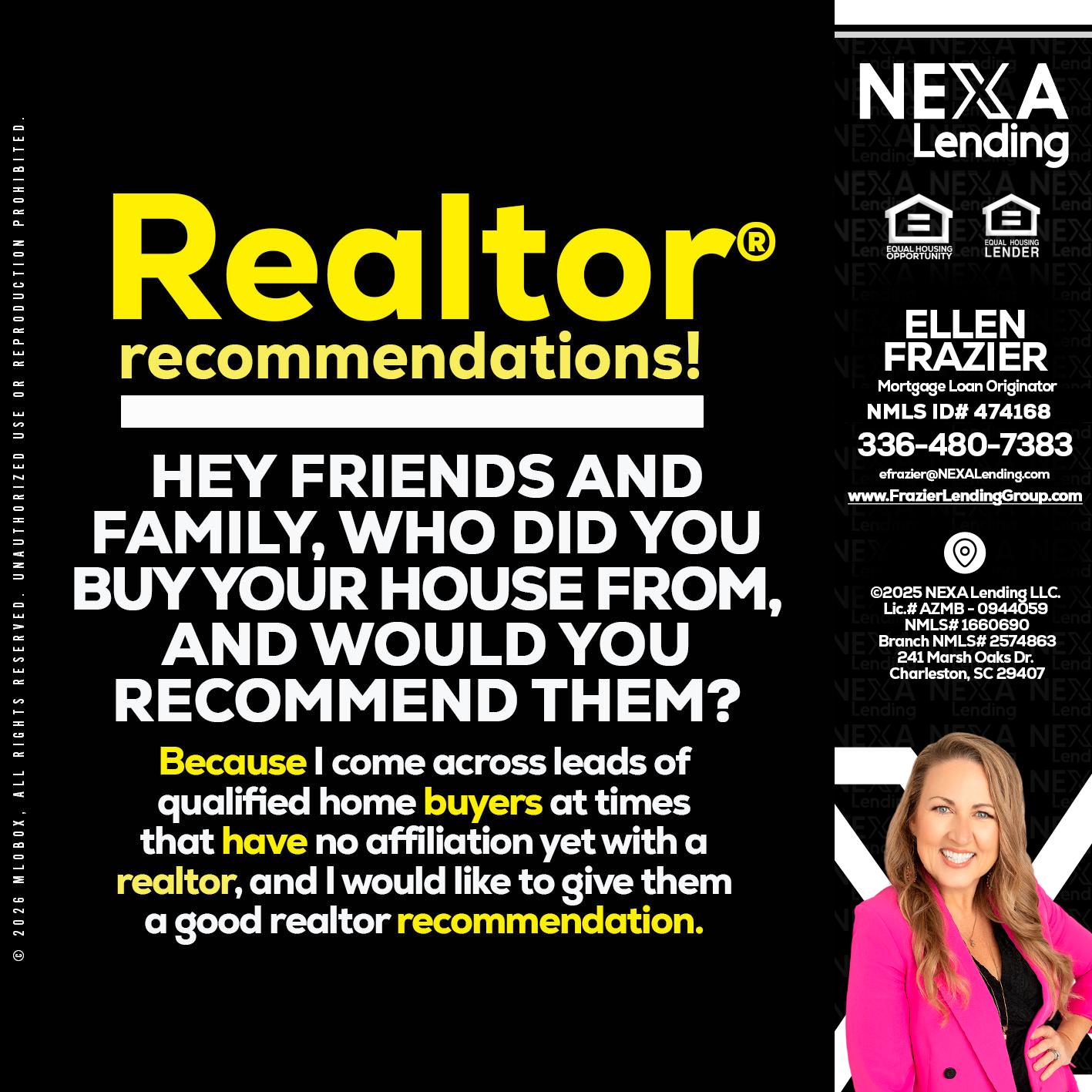 REALTOR - Ellen Frazier -Mortgage Broker