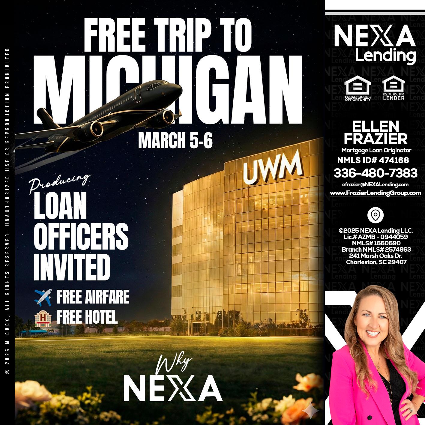 free Michigan trip - Ellen Frazier -Mortgage Broker