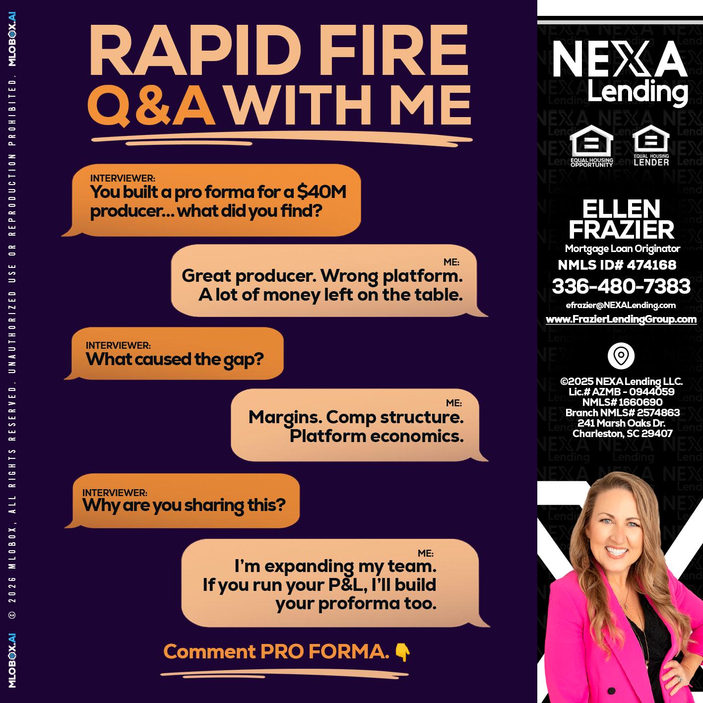 RAPID FIRE - Ellen Frazier -Branch Manager