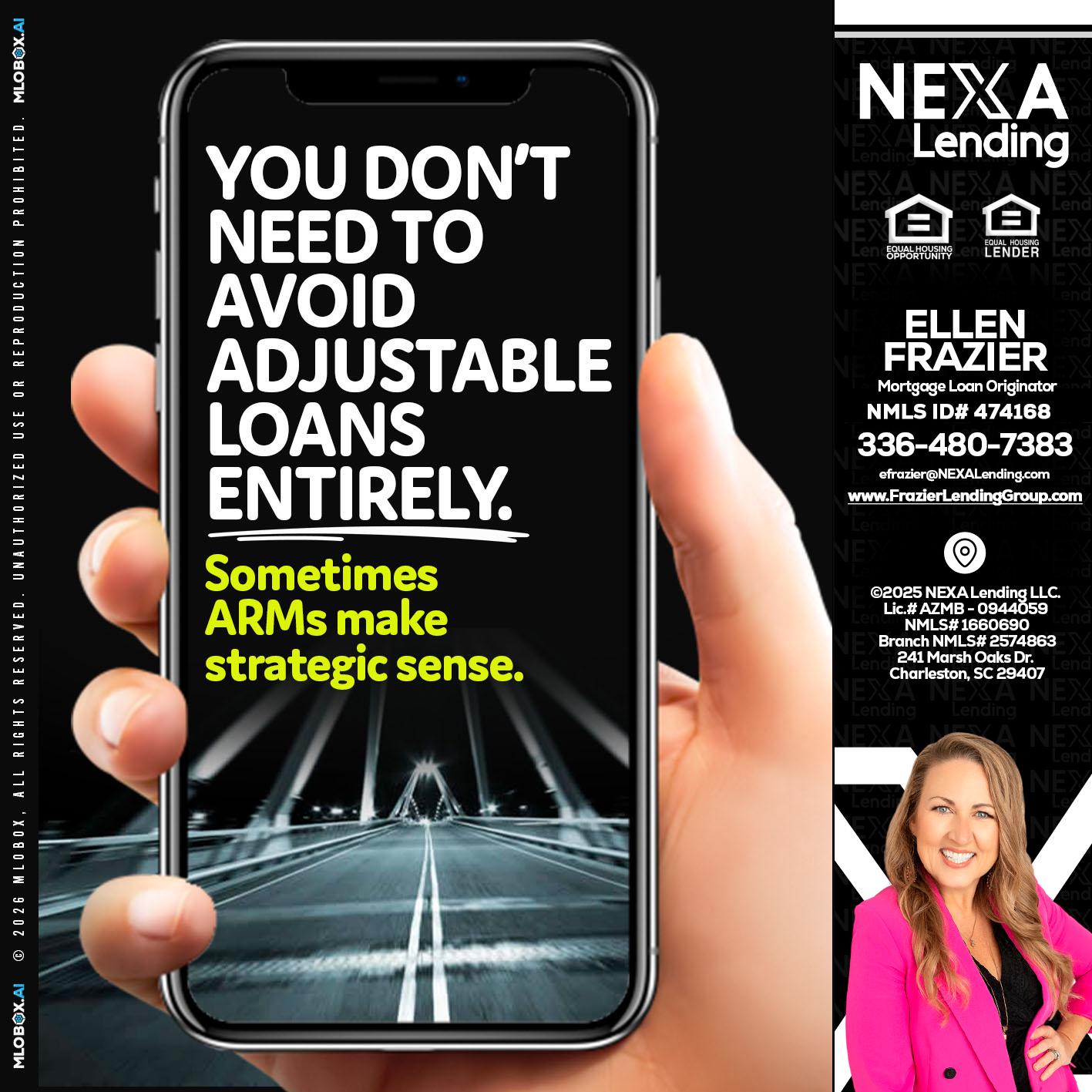 YOU DONT NEED - Ellen Frazier -Branch Manager