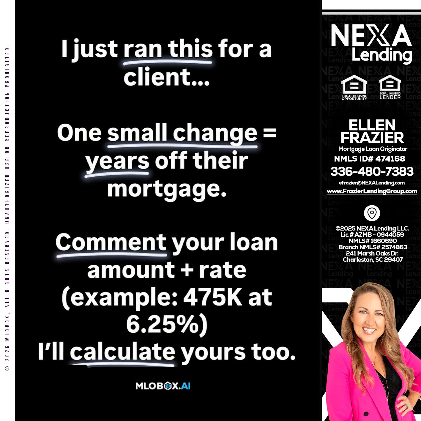 I JUST RAN - Ellen Frazier -Branch Manager