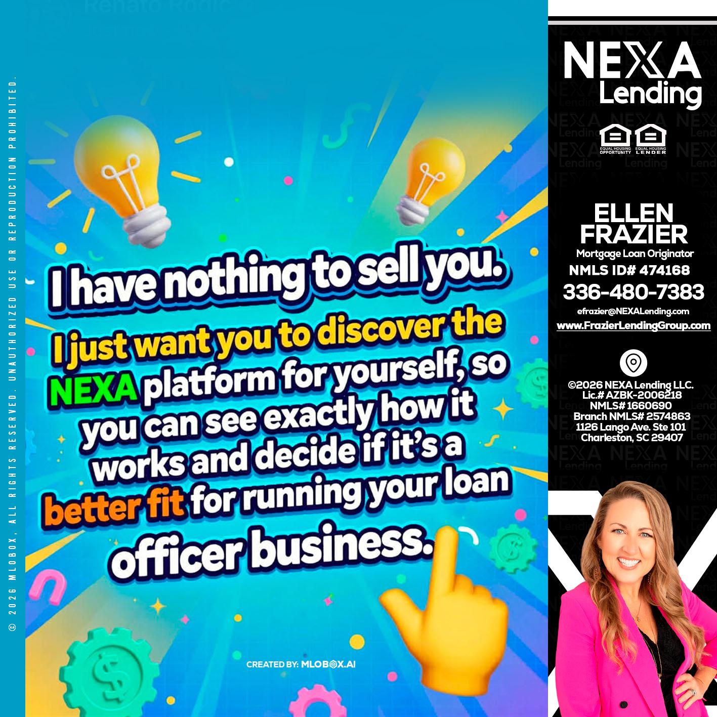 I HAVE NOTHING - Ellen Frazier -Branch Manager