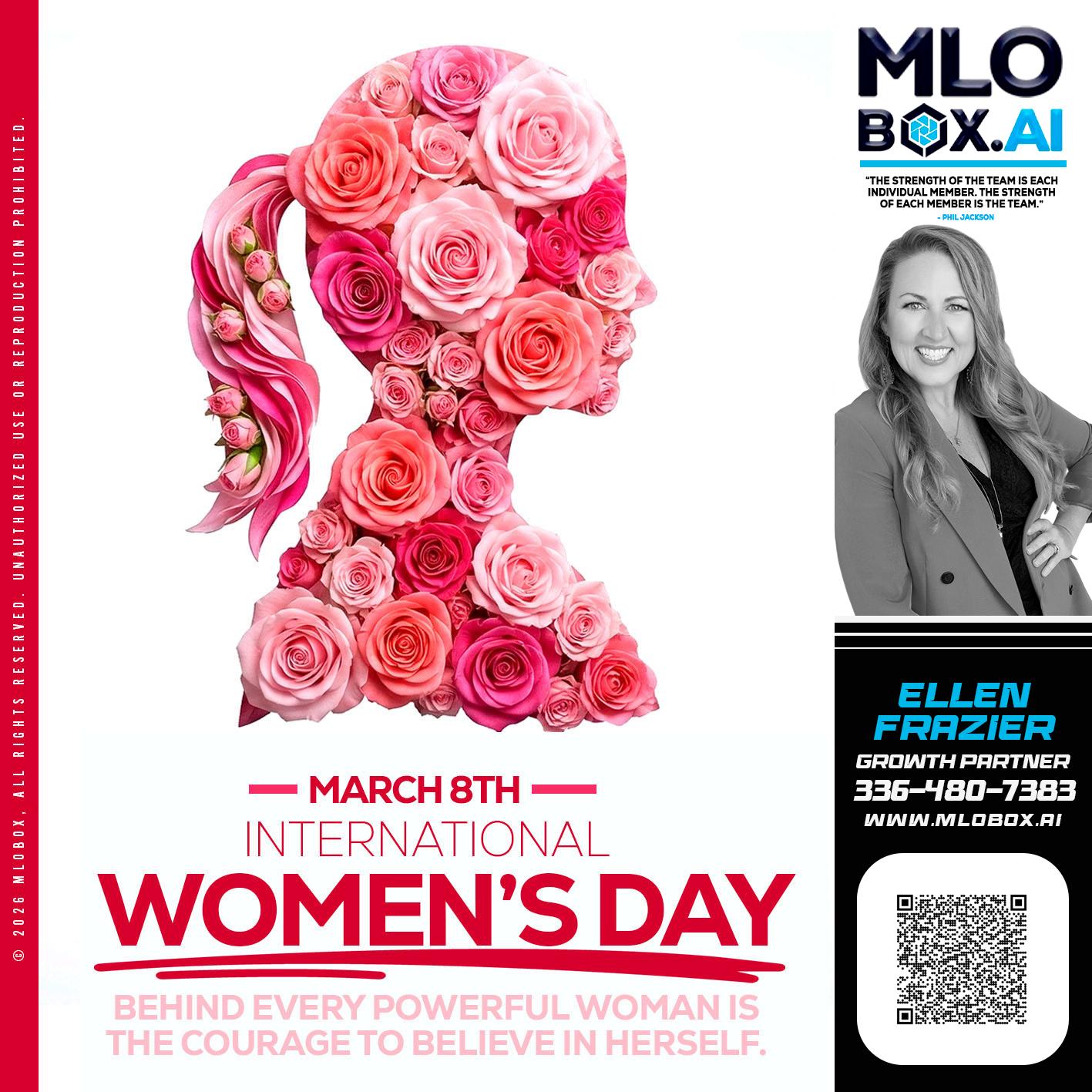 MARCH 8TH - Ellen Frazier -Branch Manager