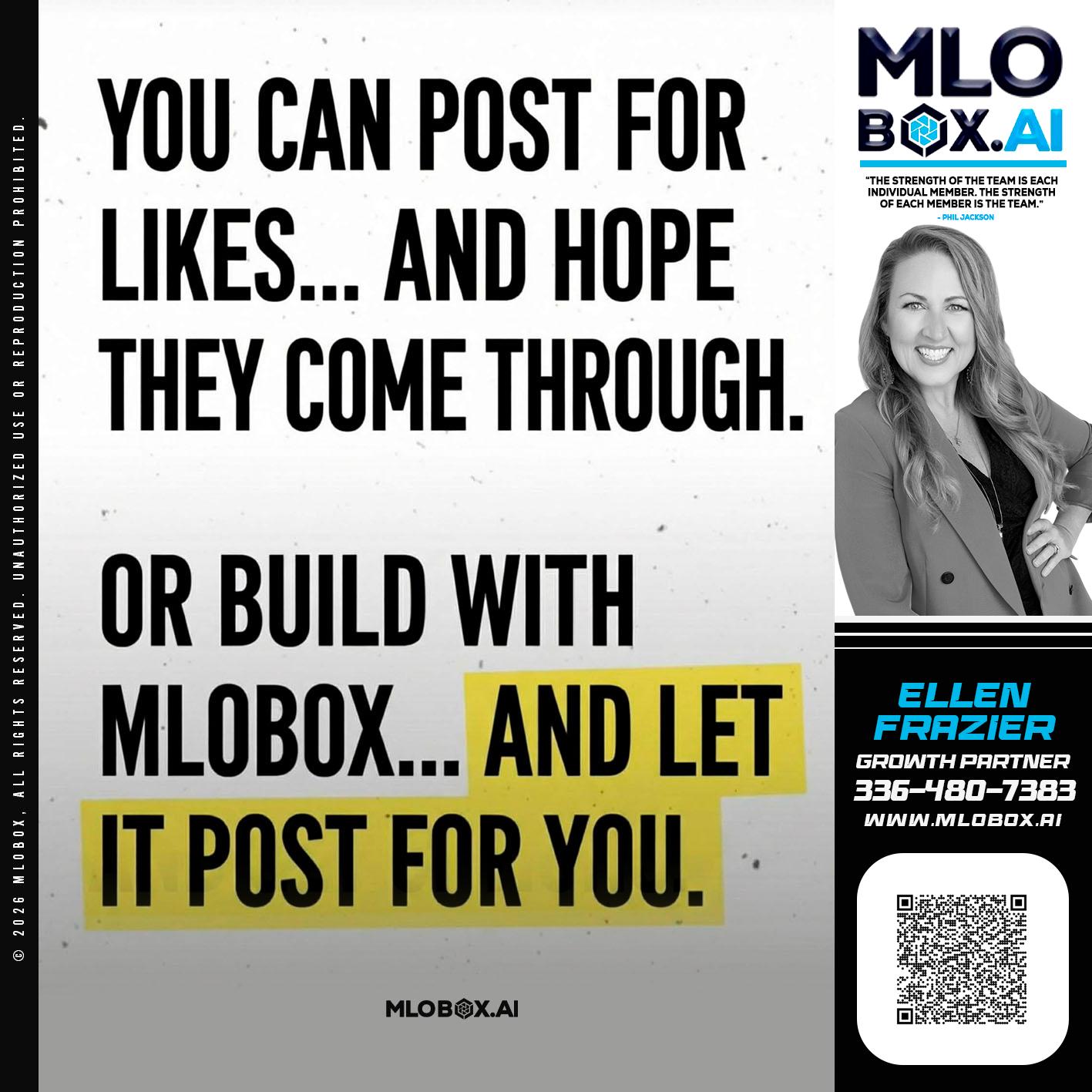 you can post - Ellen Frazier -Branch Manager