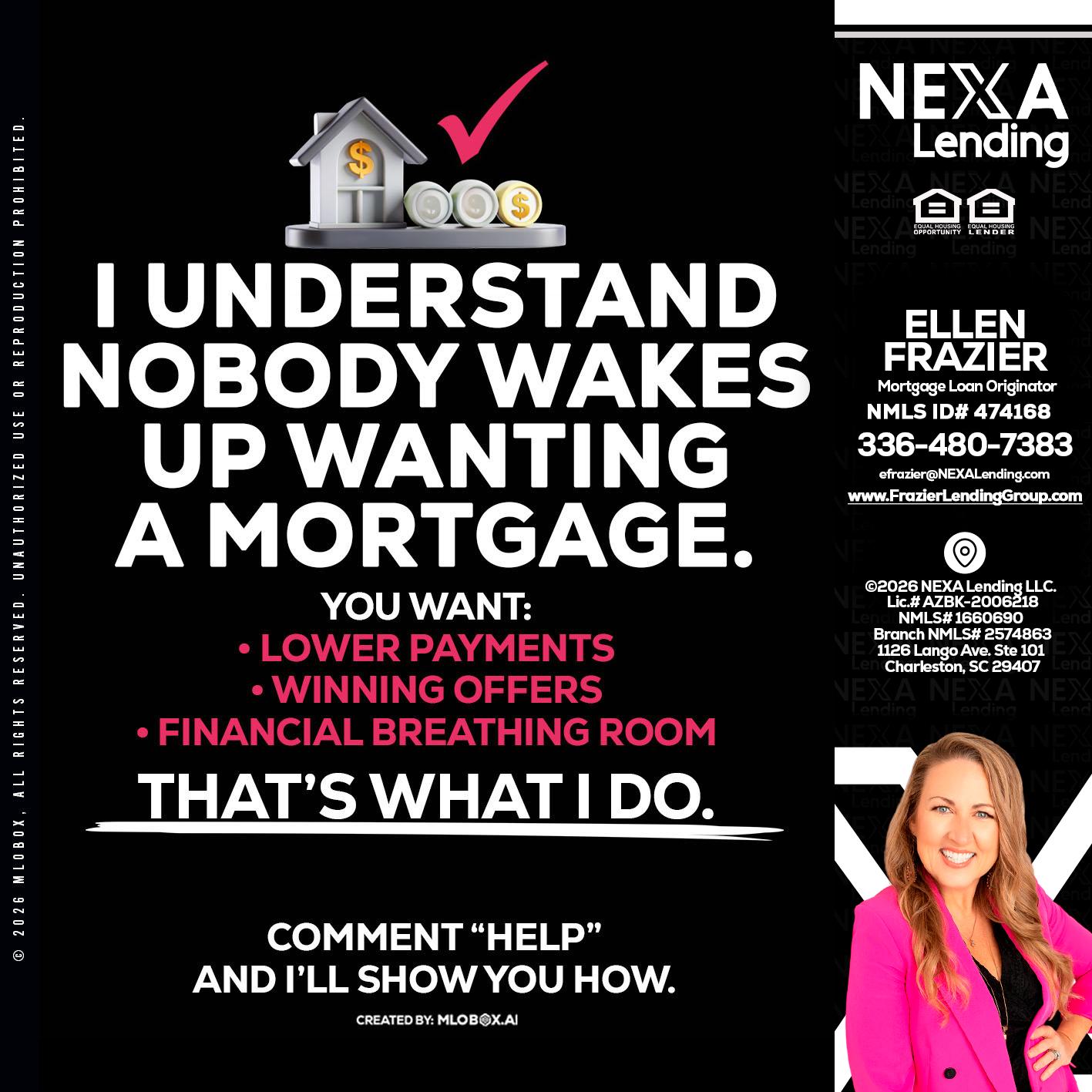 I UNDERSTAND - Ellen Frazier -Branch Manager