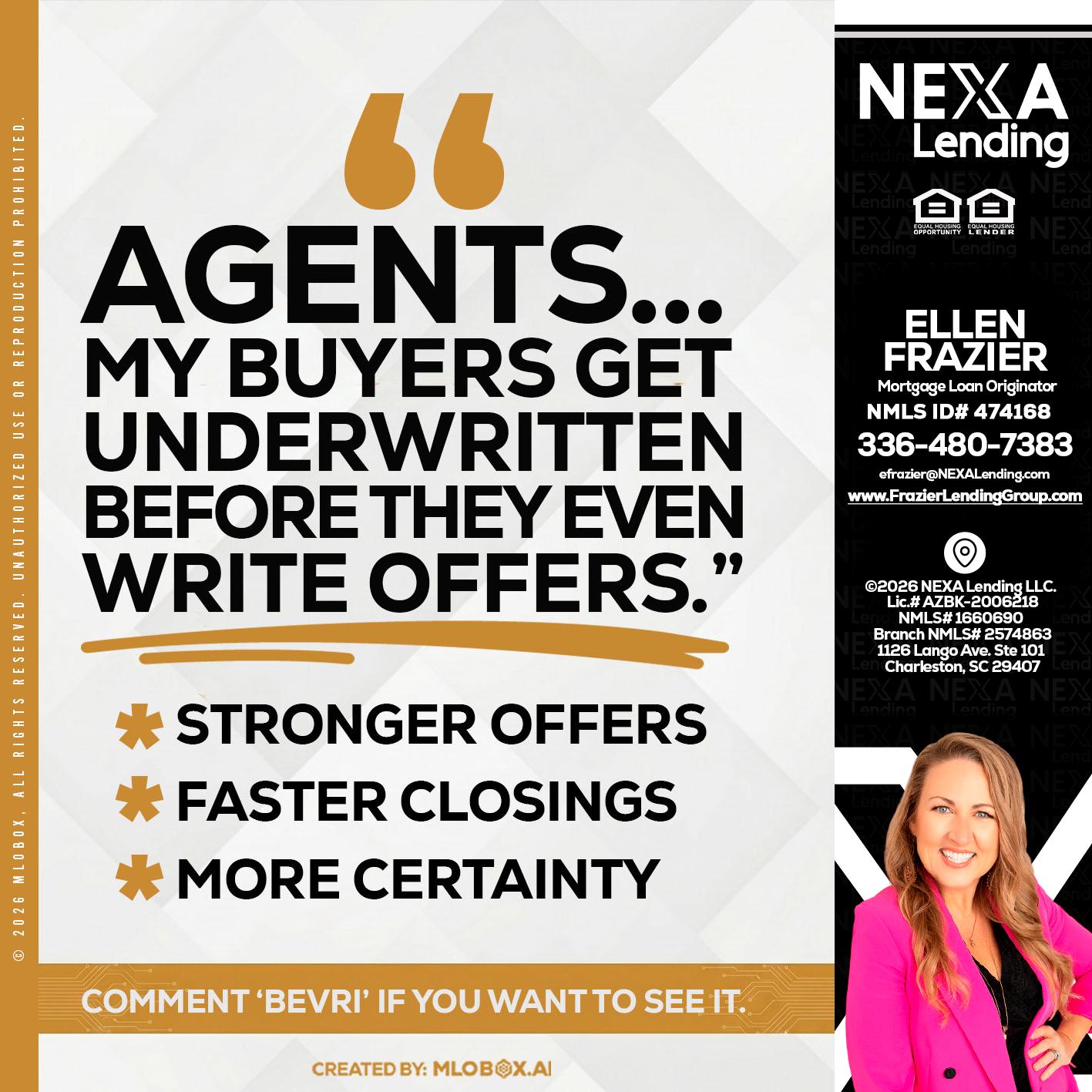 agents - Ellen Frazier -Branch Manager