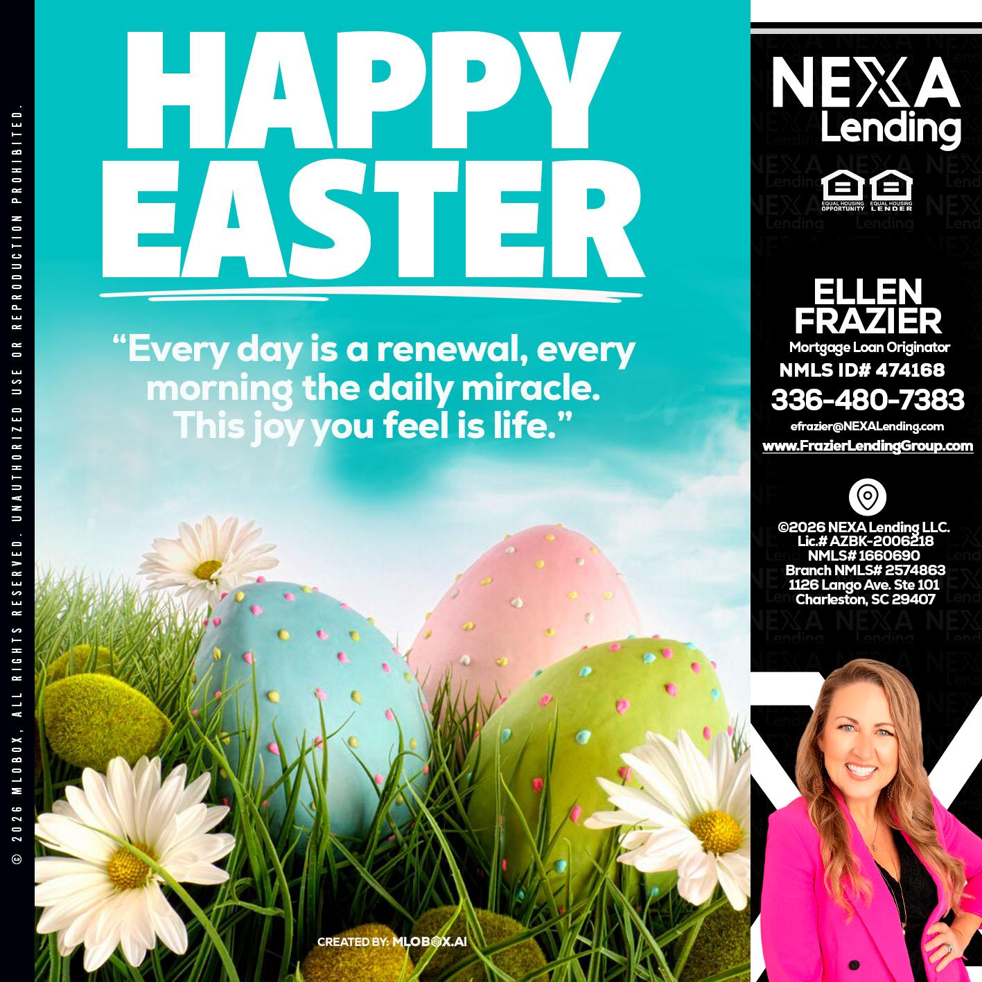 happy easter - Ellen Frazier -Branch Manager