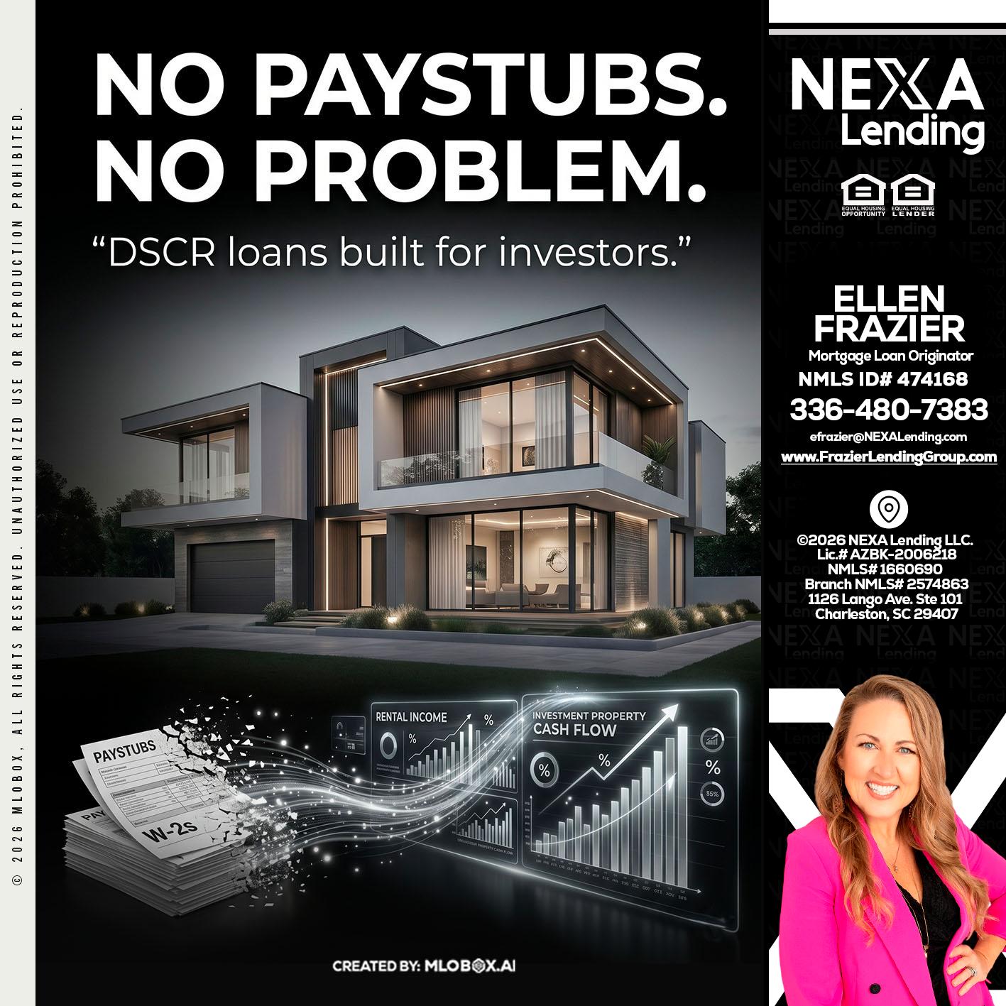 no paystub - Ellen Frazier -Branch Manager