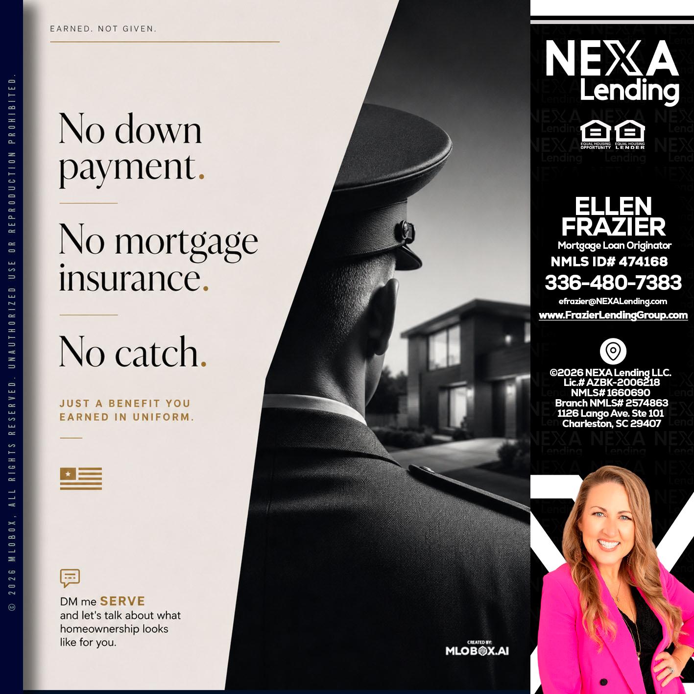 NO DOWN PAYMENT - Ellen Frazier -Branch Manager