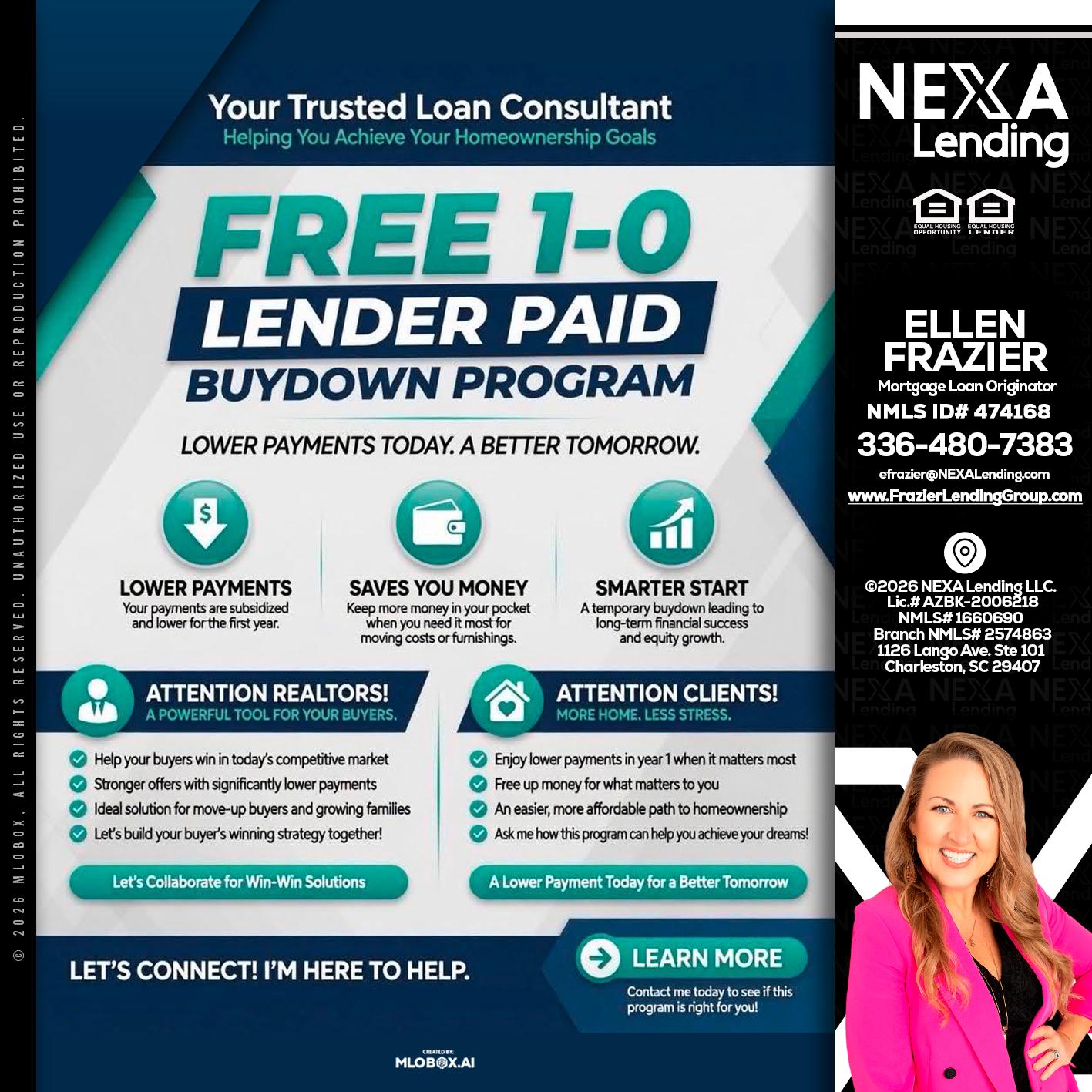 FREE 1-0 - Ellen Frazier -Branch Manager