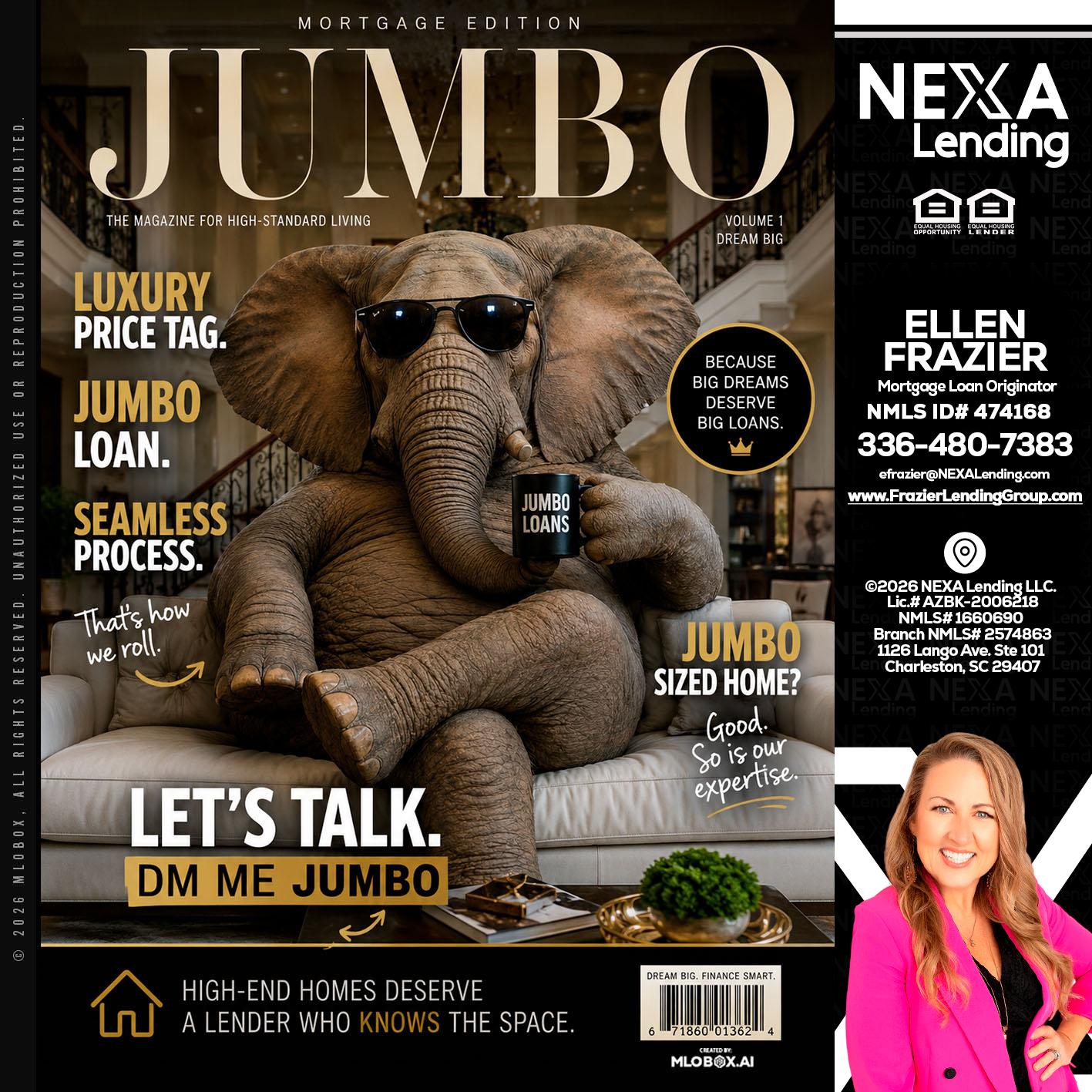 JUMBO LOANS - Ellen Frazier -Branch Manager