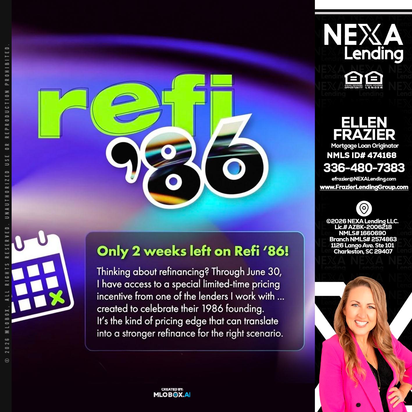 REFI 86 - Ellen Frazier -Branch Manager