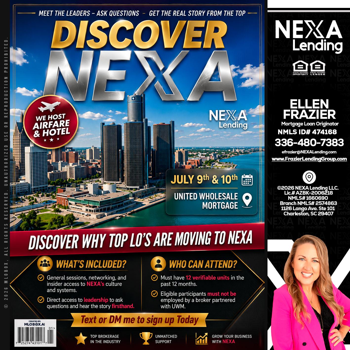 DISCOVER NEXA - Ellen Frazier -Branch Manager