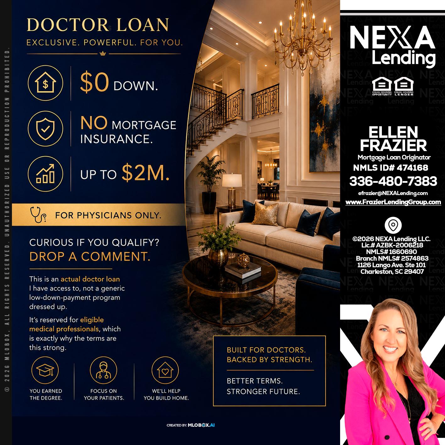 DOCTOR LOANS - Ellen Frazier -Branch Manager