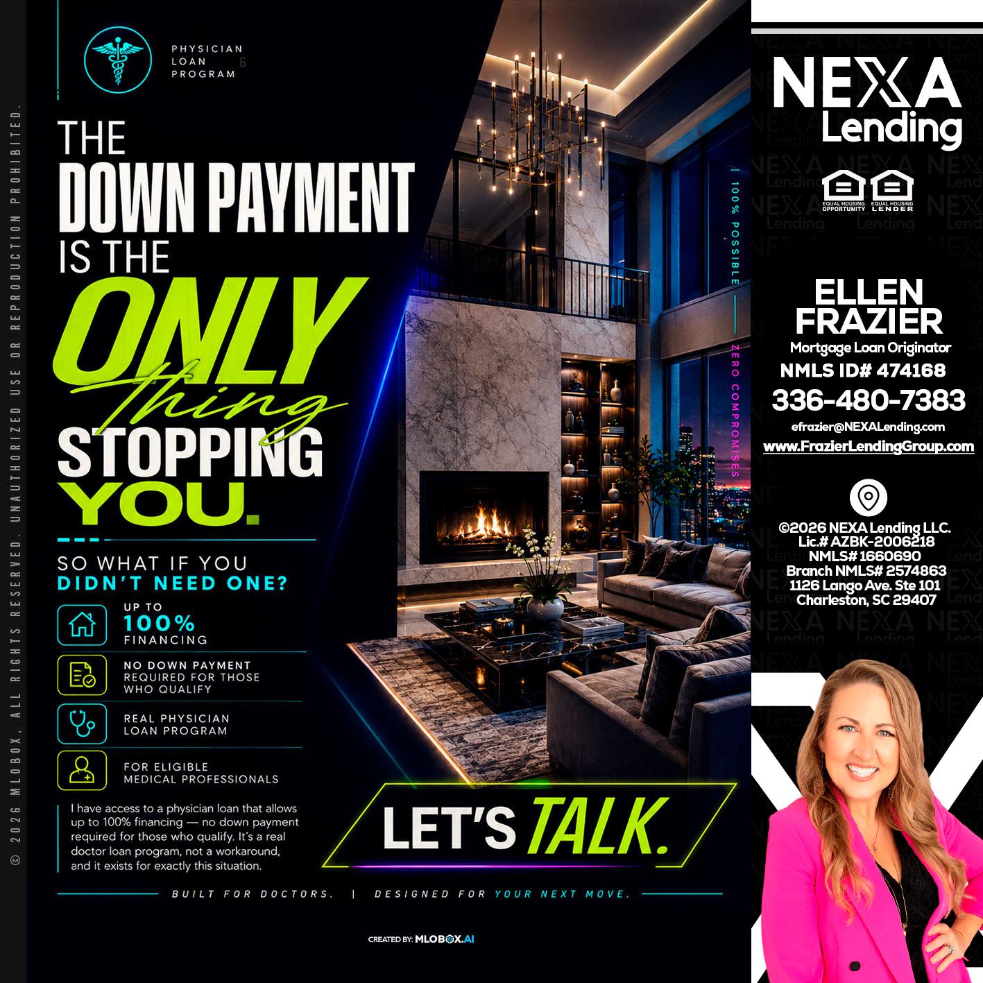 THE DOWN PAYMENT - Ellen Frazier -Branch Manager