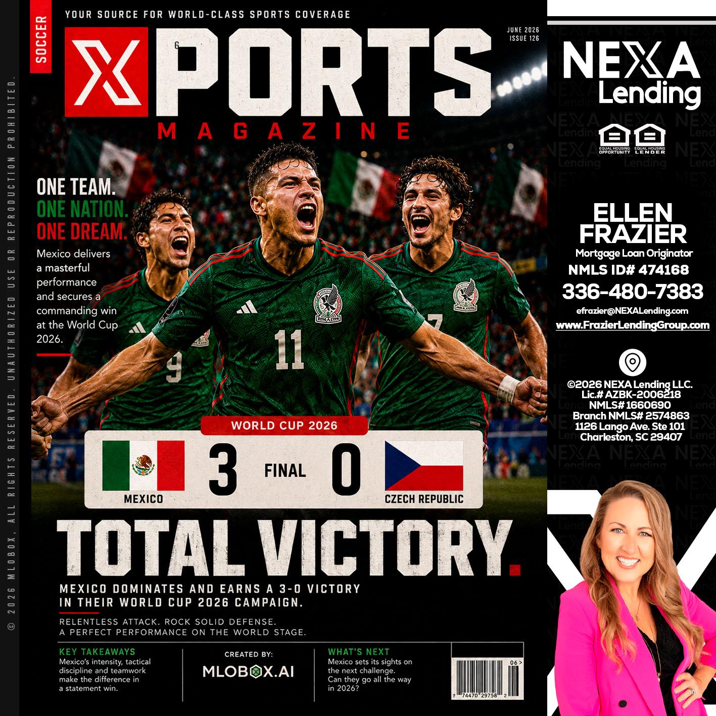 World Cup 2026 MEX 1-0 CZECH - Ellen Frazier -Branch Manager