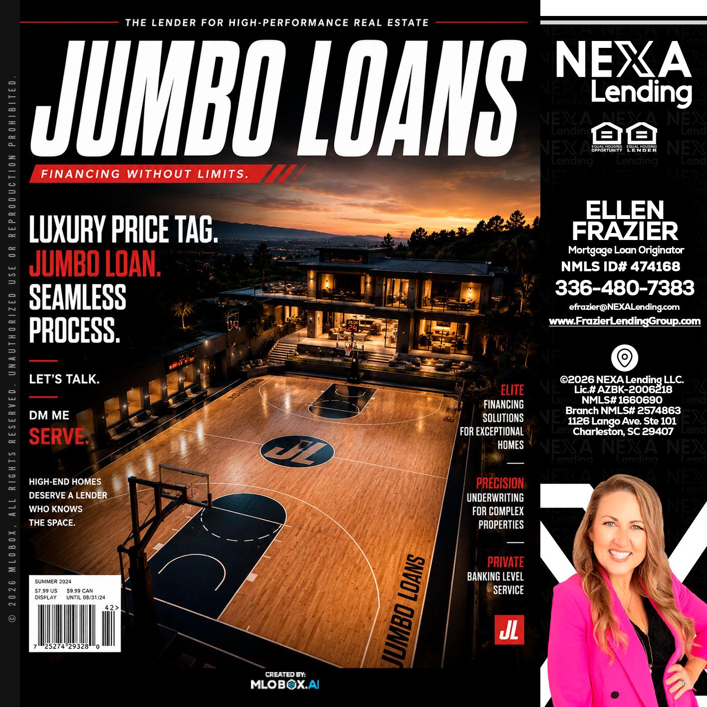 JUMBO LOANS - Ellen Frazier -Branch Manager