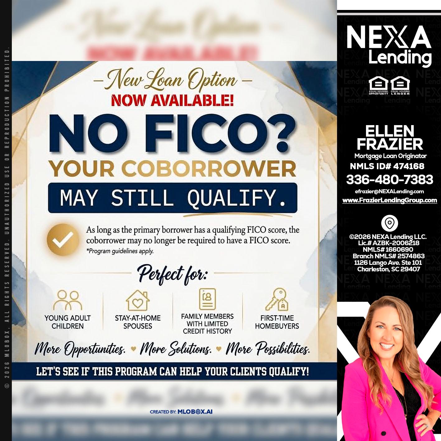 NO FICO? - Ellen Frazier -Branch Manager