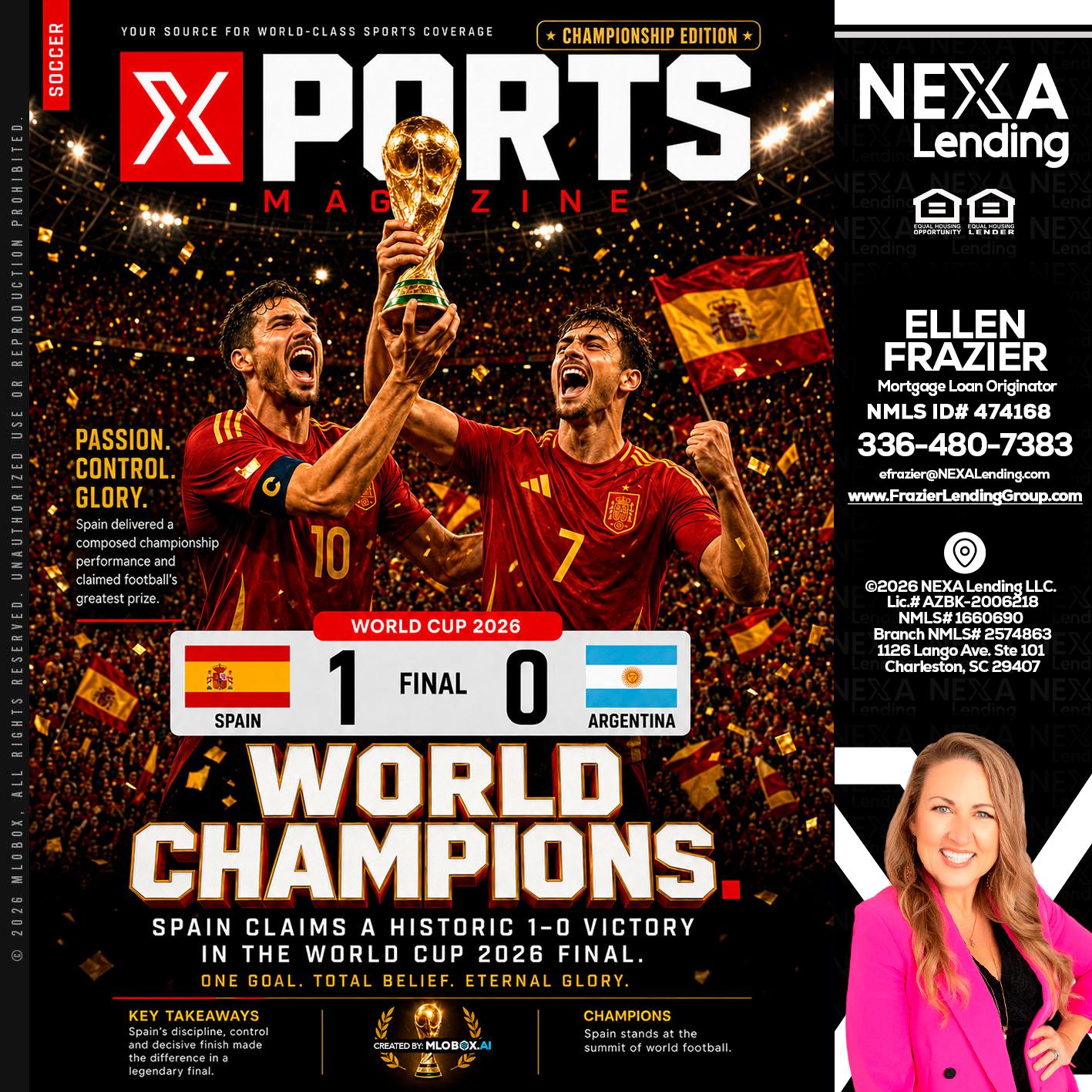 SPAIN CHAMPION - Ellen Frazier -Branch Manager