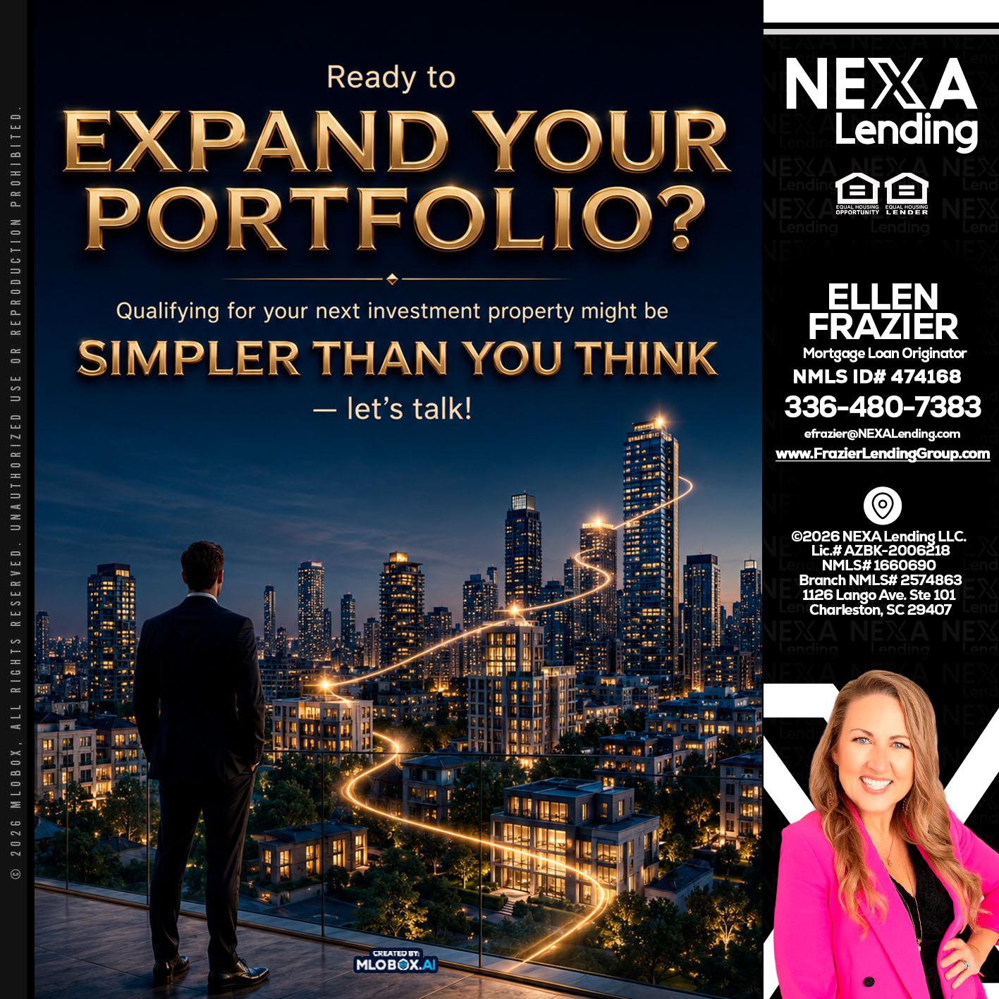 expand you portfolio - Ellen Frazier -Branch Manager