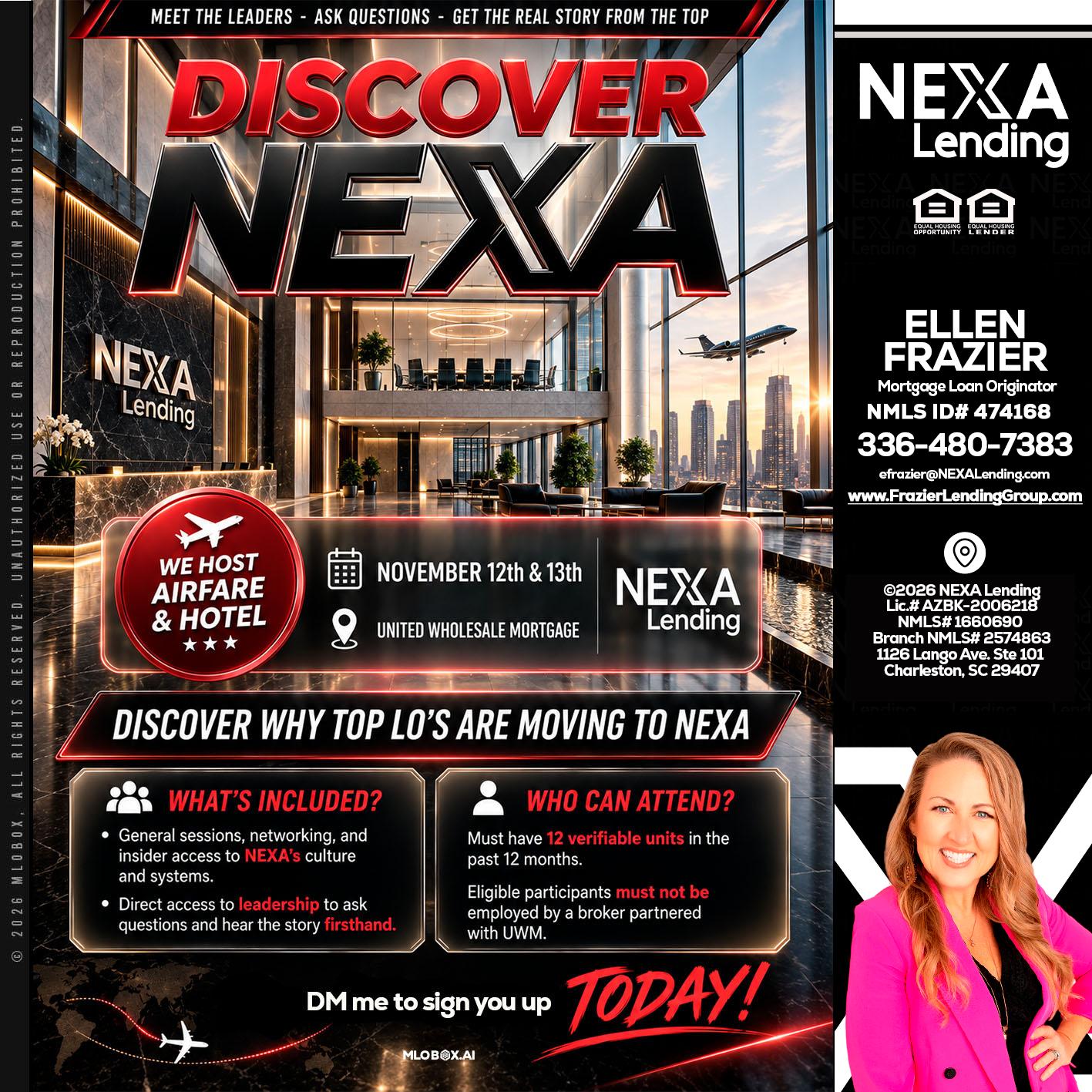 DISCOVER NEXA - Ellen Frazier -Branch Manager