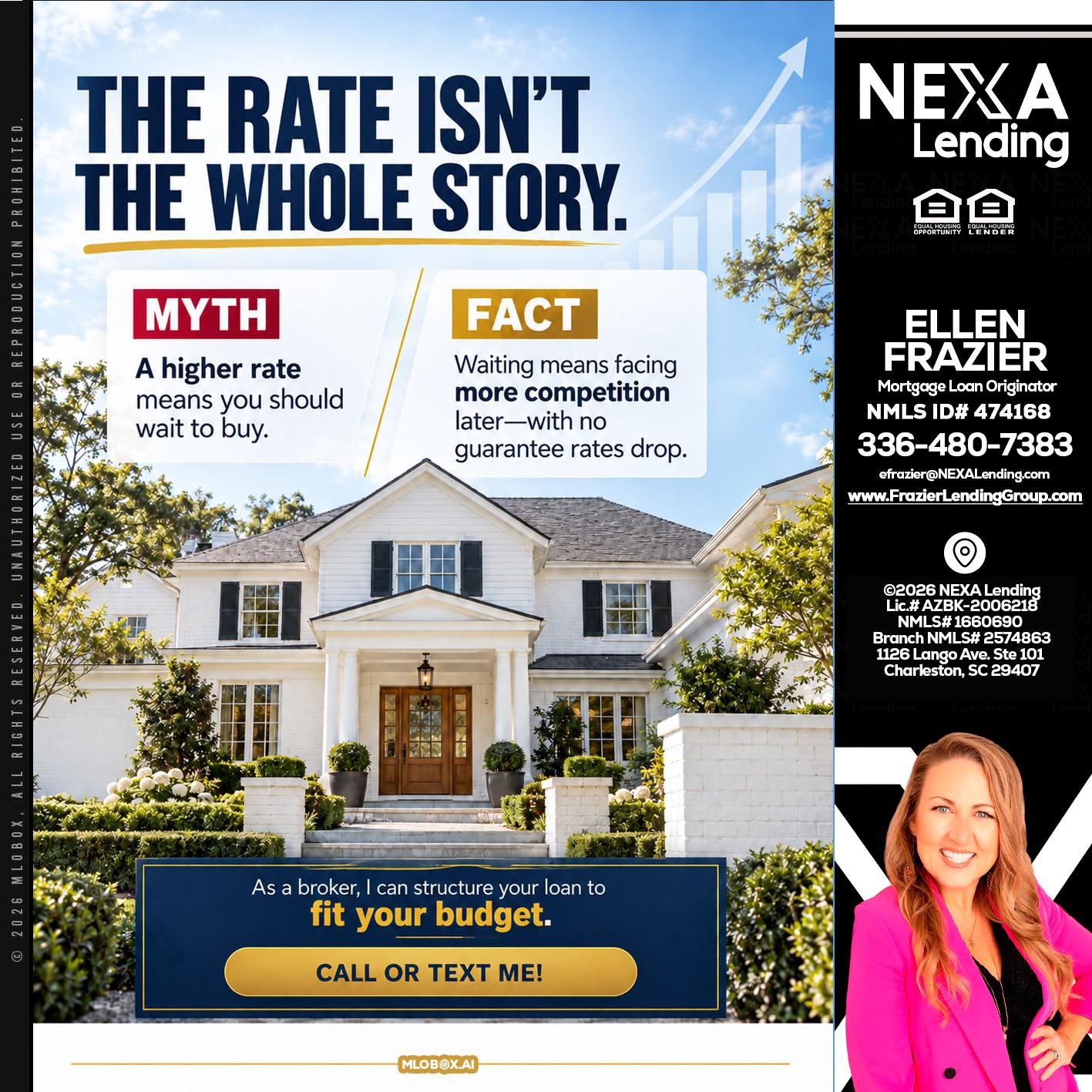 THE RATE ISNT - Ellen Frazier -Branch Manager