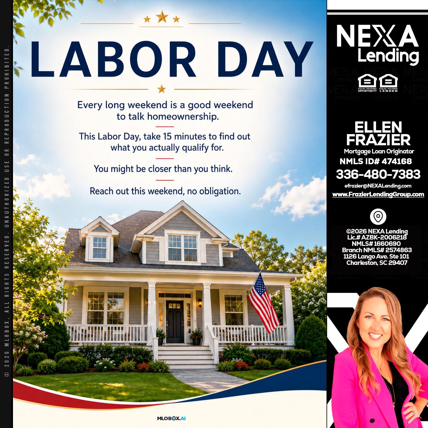 LABOR DAY - Ellen Frazier -Branch Manager